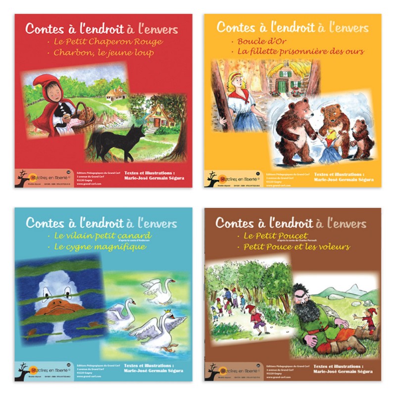L Envers Des Affaires N 1 CONTES "À L'ENDROIT À L'ENVERS" (Lot de 4) - Grand cerf
