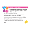  Cartes roses TEXTES A COMPLETER