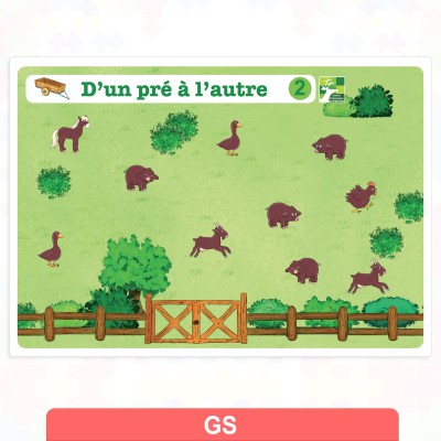 Jeu de dénombrement - D'un pré à l'autre