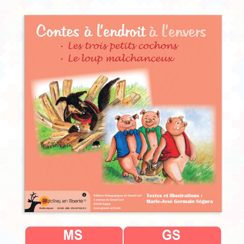 Livre parcours le loup et les 3 petits cochons