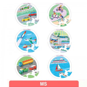 Pack 6 puzzles – Les transports